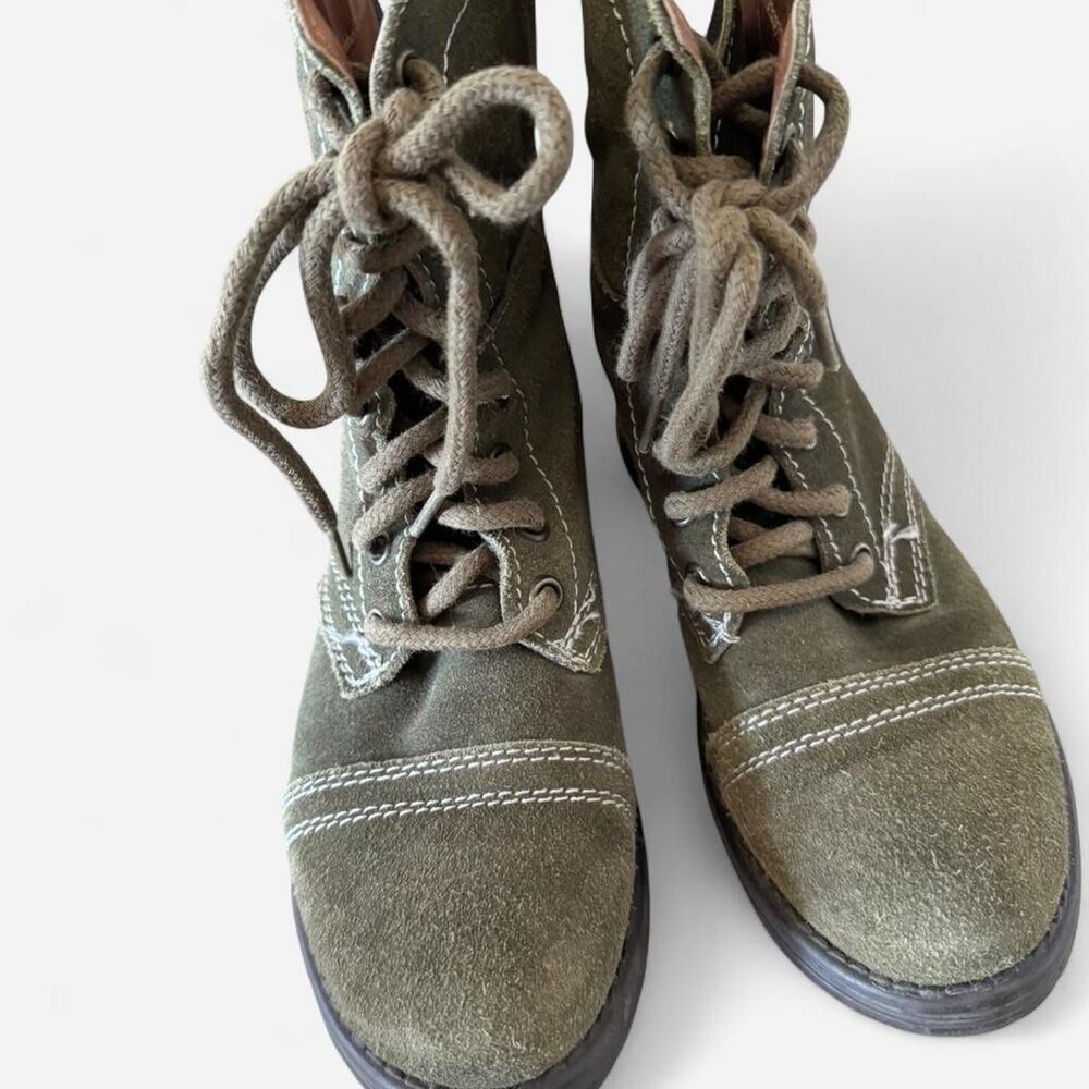 Steve-madden Women's Green and Khaki Boots - Picture 4 of 4
